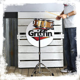 Extended Height Snare Drum Stand by GRIFFIN - Tall Adjustable Height Snare Stand For Practice Pad by GeekStands.com