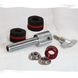 GRIFFIN Hi-Hat Clutch Mount Deluxe Version | Alloy Metal Speed Threads | Universal Holder to Fit Most Hi-Hat Cymbals,  Rods & Hihat Stands | Red locking Nut by GeekStands.com