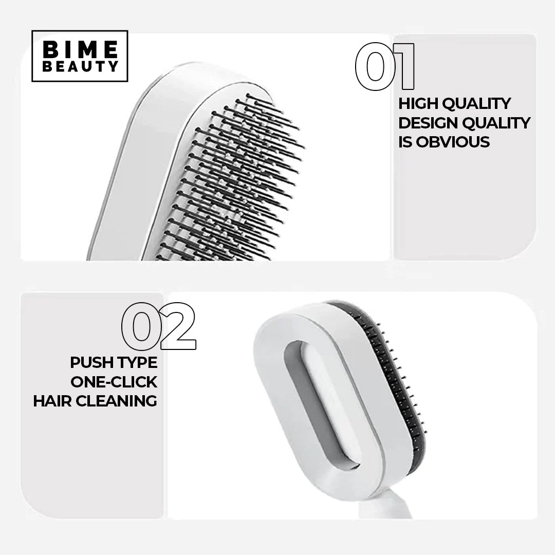 Self-Cleaning Hair Brush by BimeBeauty