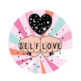 Self Love Illustrated Flexible Magnet in Cosmic Pastels by The Bullish Store