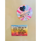 Self Love Illustrated Flexible Magnet in Cosmic Pastels by The Bullish Store