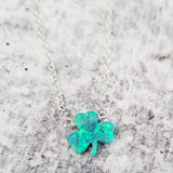 Shamrock Good Luck Charm Necklace by Salt and Sparkle