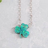 Shamrock Good Luck Charm Necklace by Salt and Sparkle