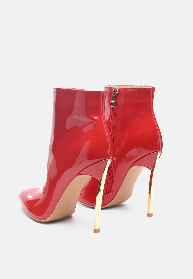 siren patent faux leather bootie by London Rag