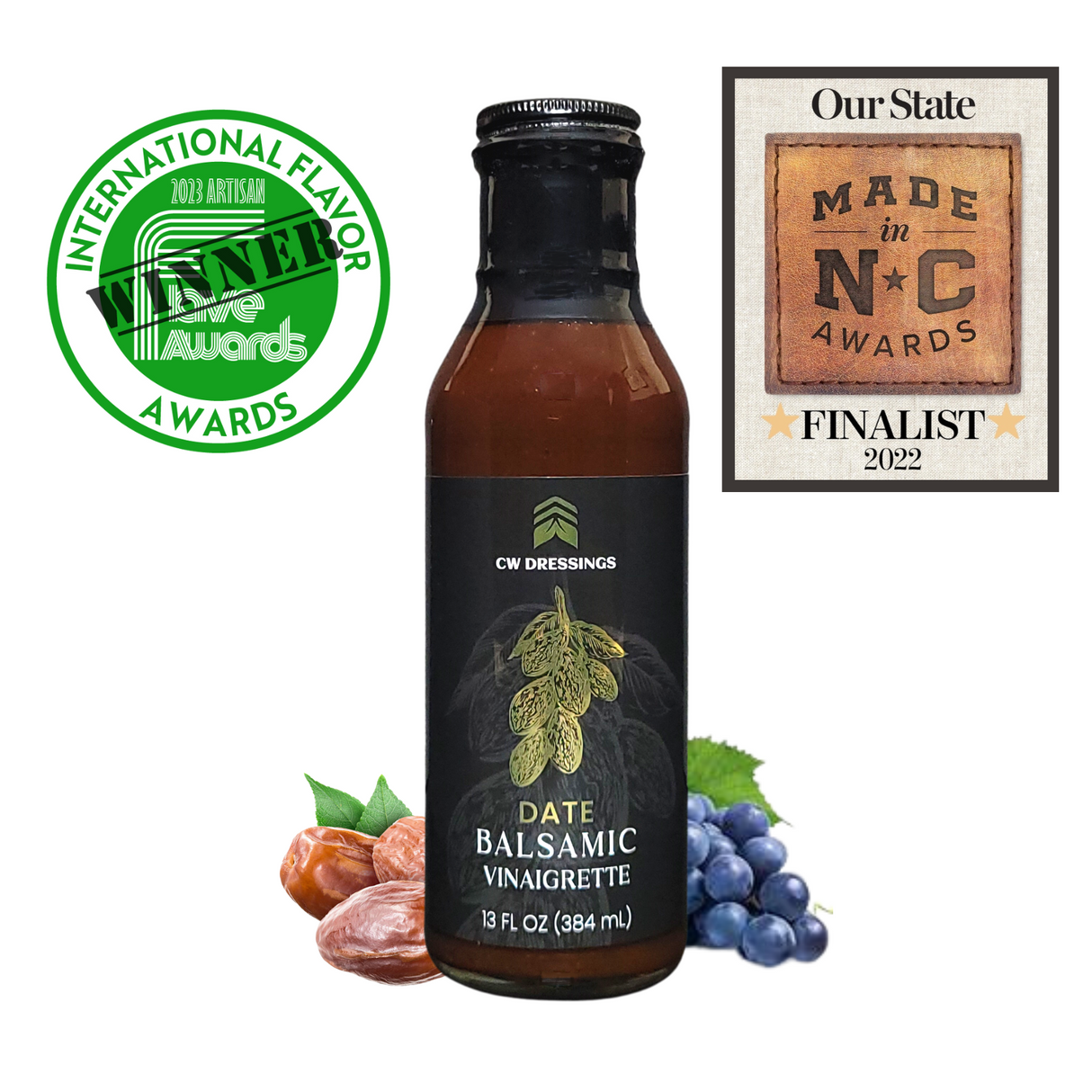 Date Balsamic Vinaigrette Marinade & Dressing by CW Dressings™