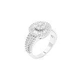 CZ Embellished Round Ring by Madeline Love