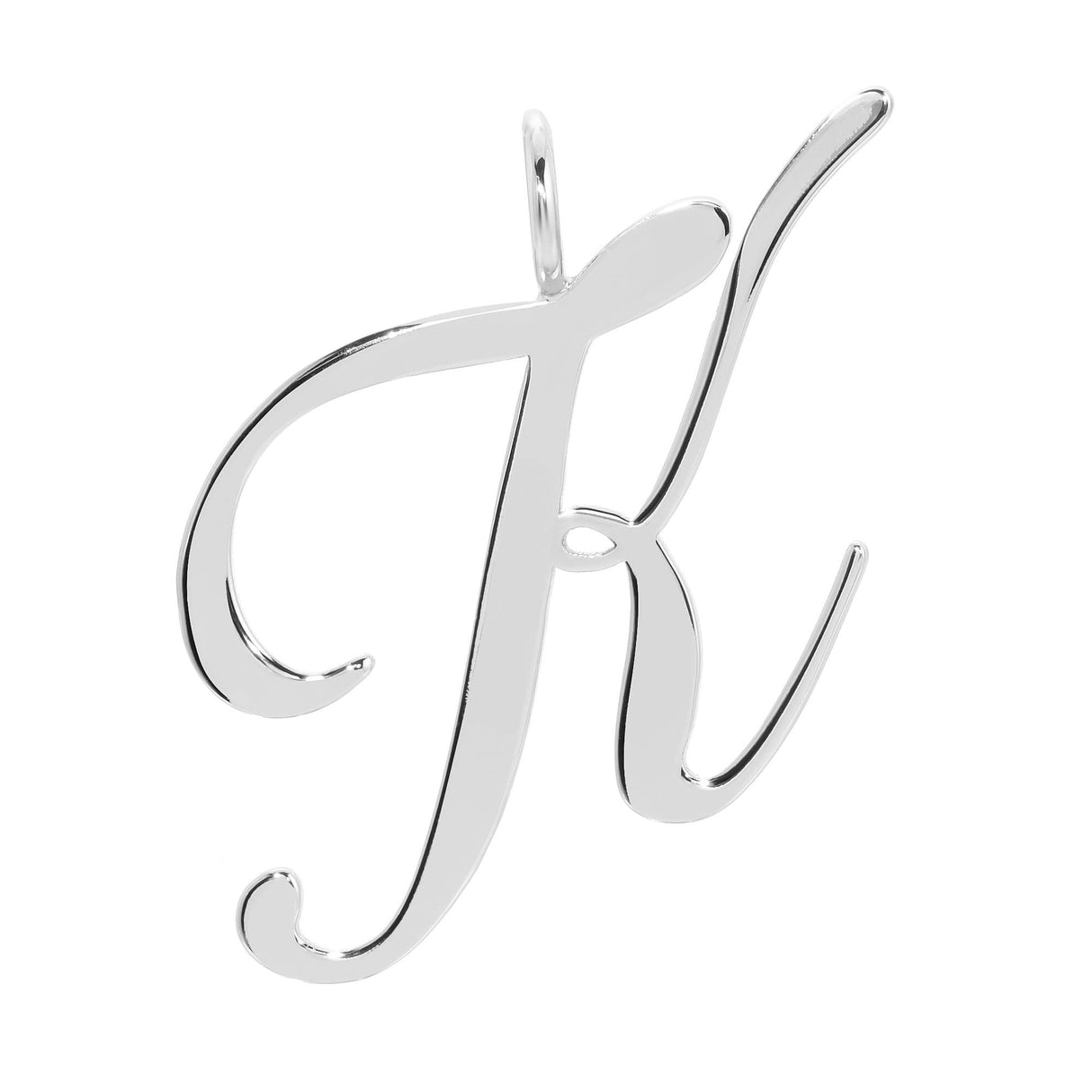 Silver Large Letter Pendants by eklexic jewelry