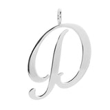 Silver Large Letter Pendants by eklexic jewelry