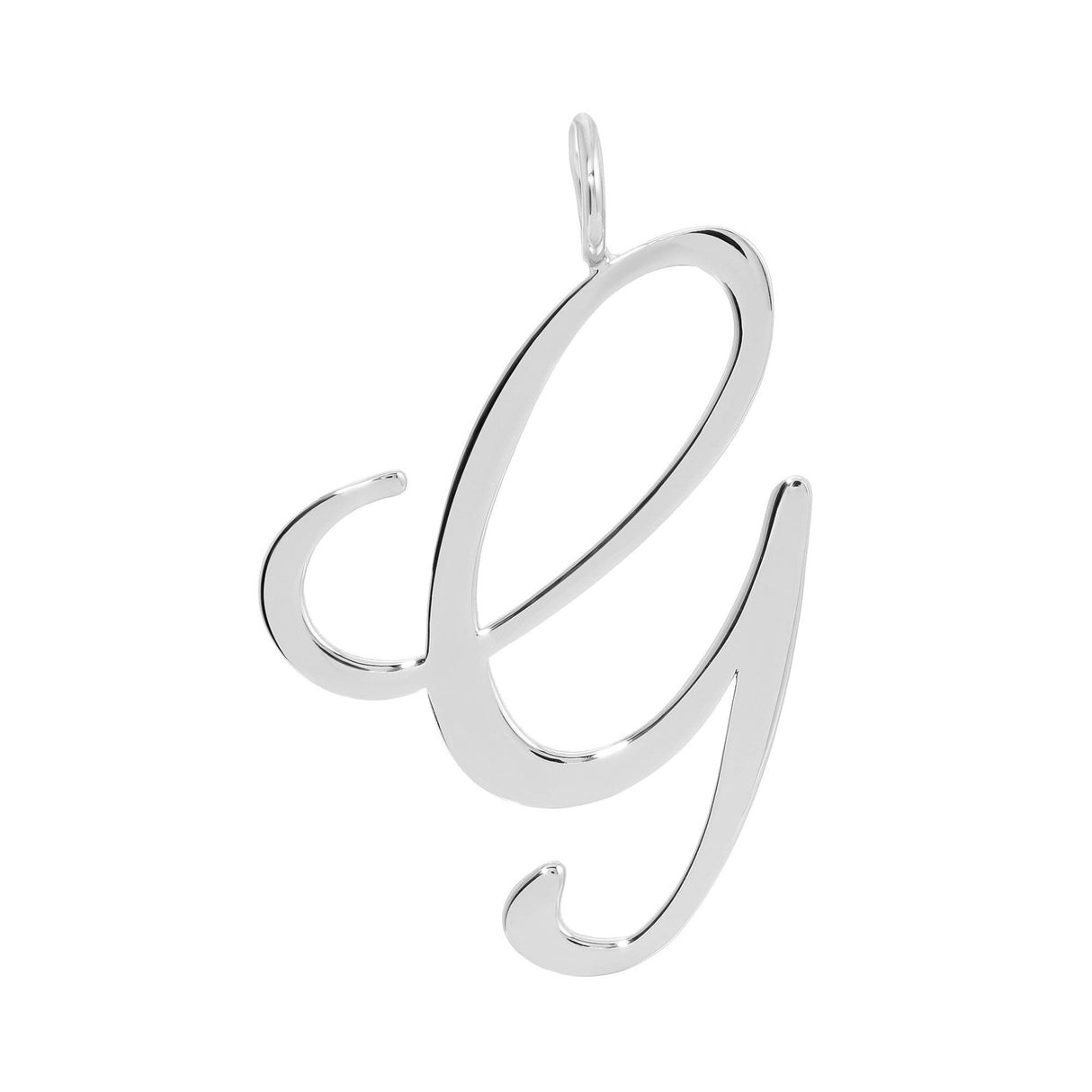 Silver Large Letter Pendants by eklexic jewelry