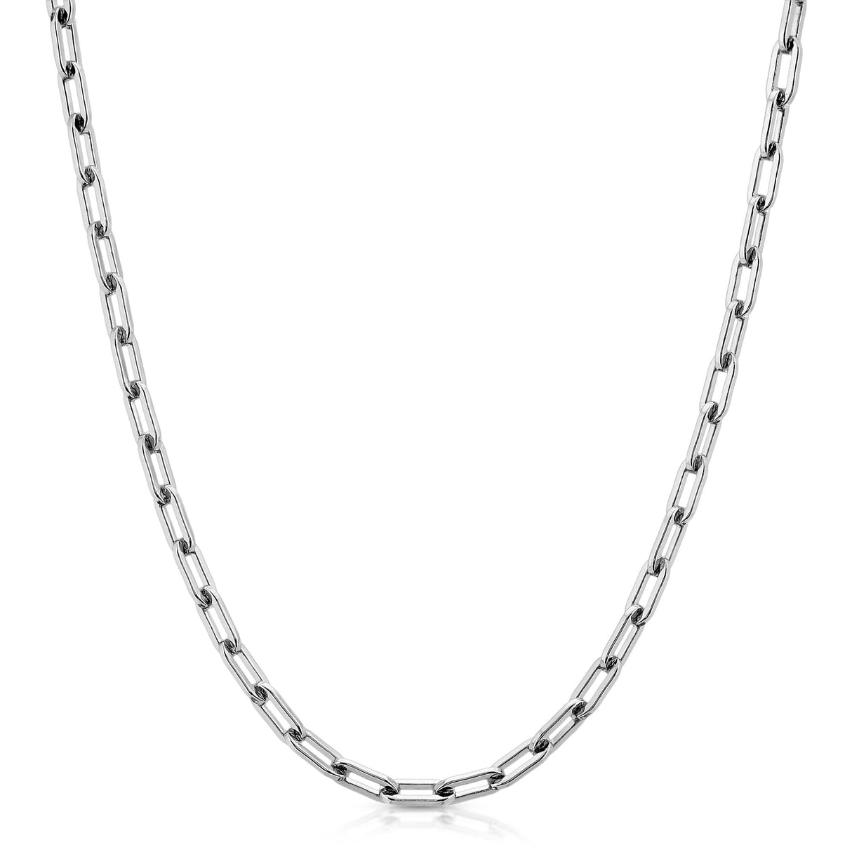 Silver Medium Link Chain by eklexic jewelry