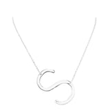 S Monogram Metal Pendant Necklace by Madeline Love