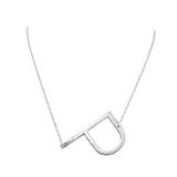 P Monogram Metal Pendant Necklace by Madeline Love