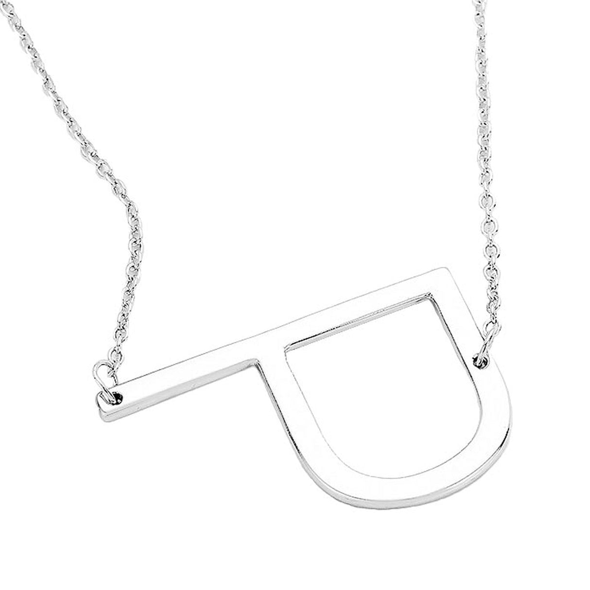 P Monogram Metal Pendant Necklace by Madeline Love