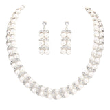 Pearl Crystal Collar Necklace by Madeline Love