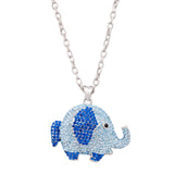 Studded Elephant Pendant Necklace by BeyondEnvy