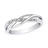 Silver Crystal Braided Ring-Hollywood Sensations Braided Ring by Hollywood Sensation®