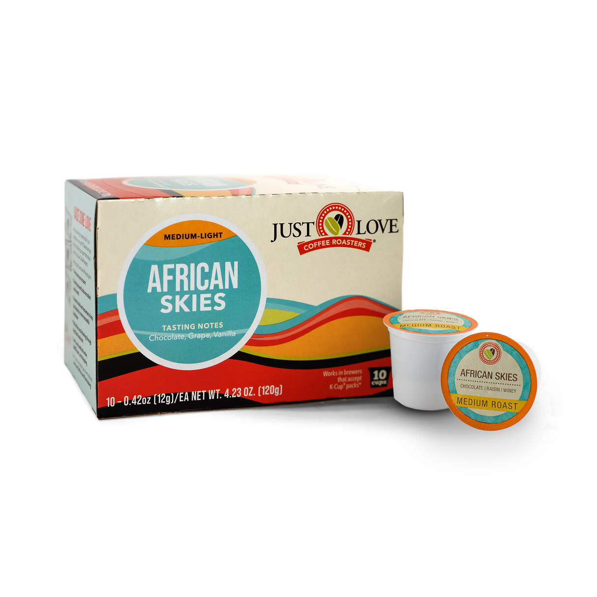 African Skies Blend Single-Serve Cups (10-count) by Just Love Coffee Roasters