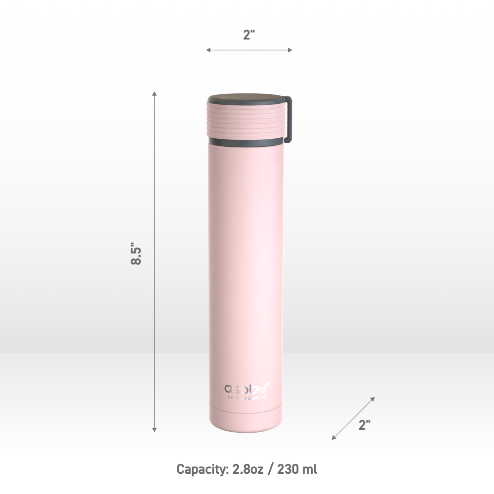 Pink Skinny Mini Flask by ASOBU®