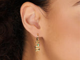 Snake Emerald Earrings Charm by Little Sky Stone