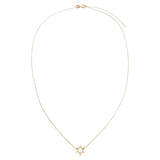 Solid Star of David Necklace 14K by By Adina Eden