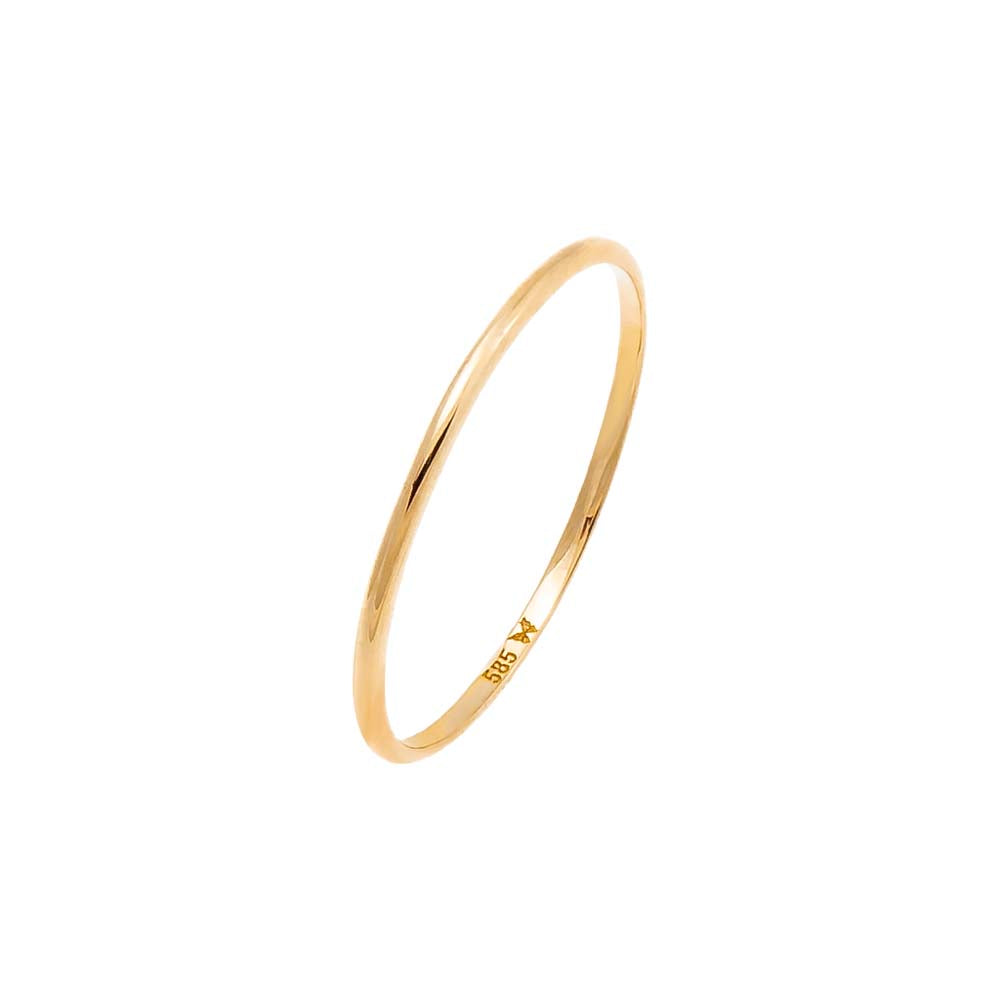 Solid Thin Eternity Band 14K by By Adina Eden