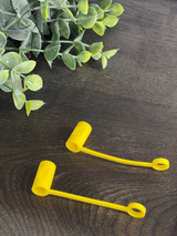 Solid Yellow Straw Toppers Charm Pack A by CMD Wholesale