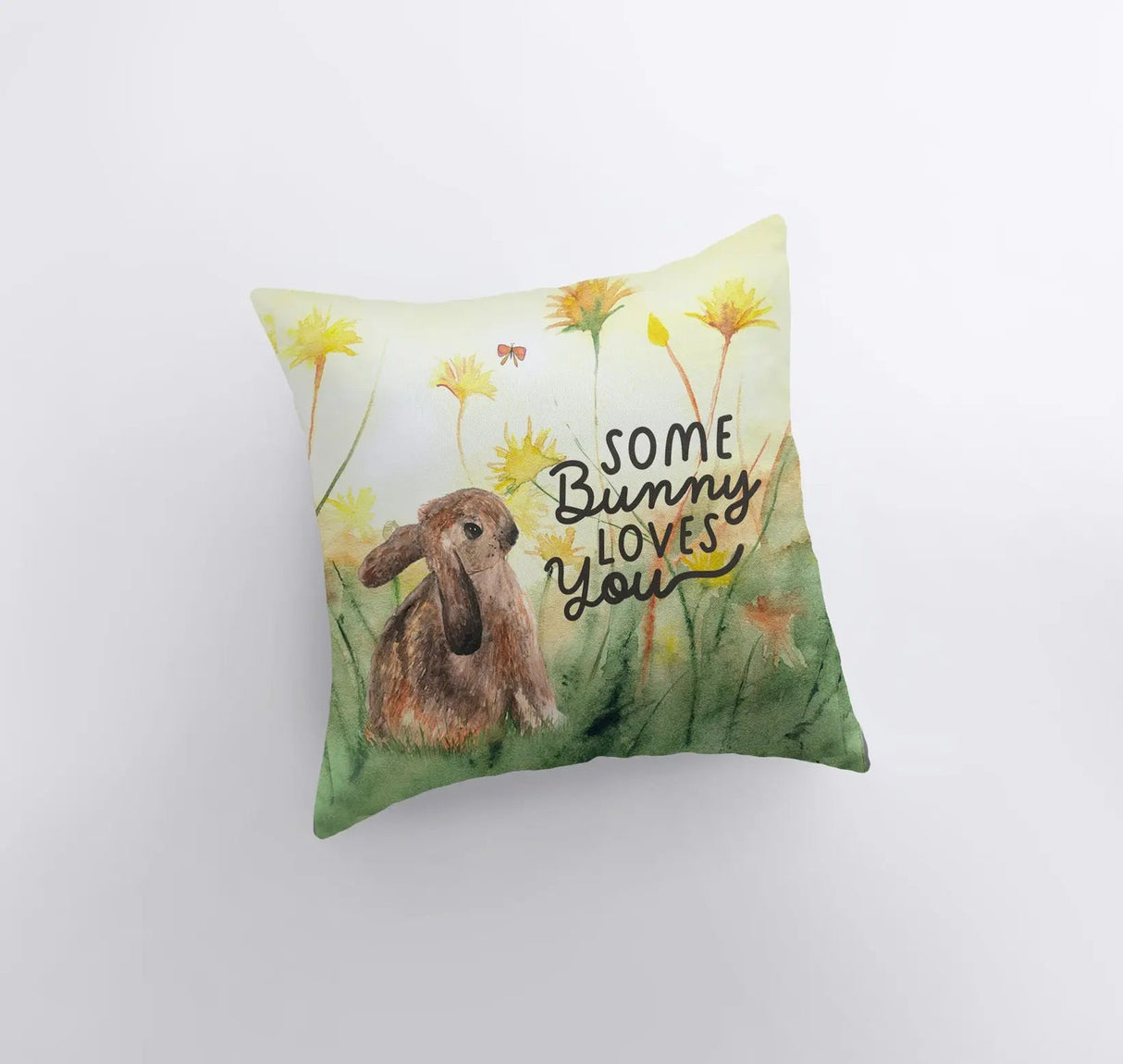 Some Bunny Loves You | Pillow | Throw Pillow | Home Decor | Love Pillow | Rustic Home Decor | Tiny House Decor | Lumbar Pillow by UniikPillows