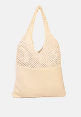 somerset knitted woollen tote bag by London Rag