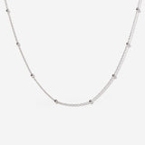 Sphere Silver Necklace by Little Sky Stone