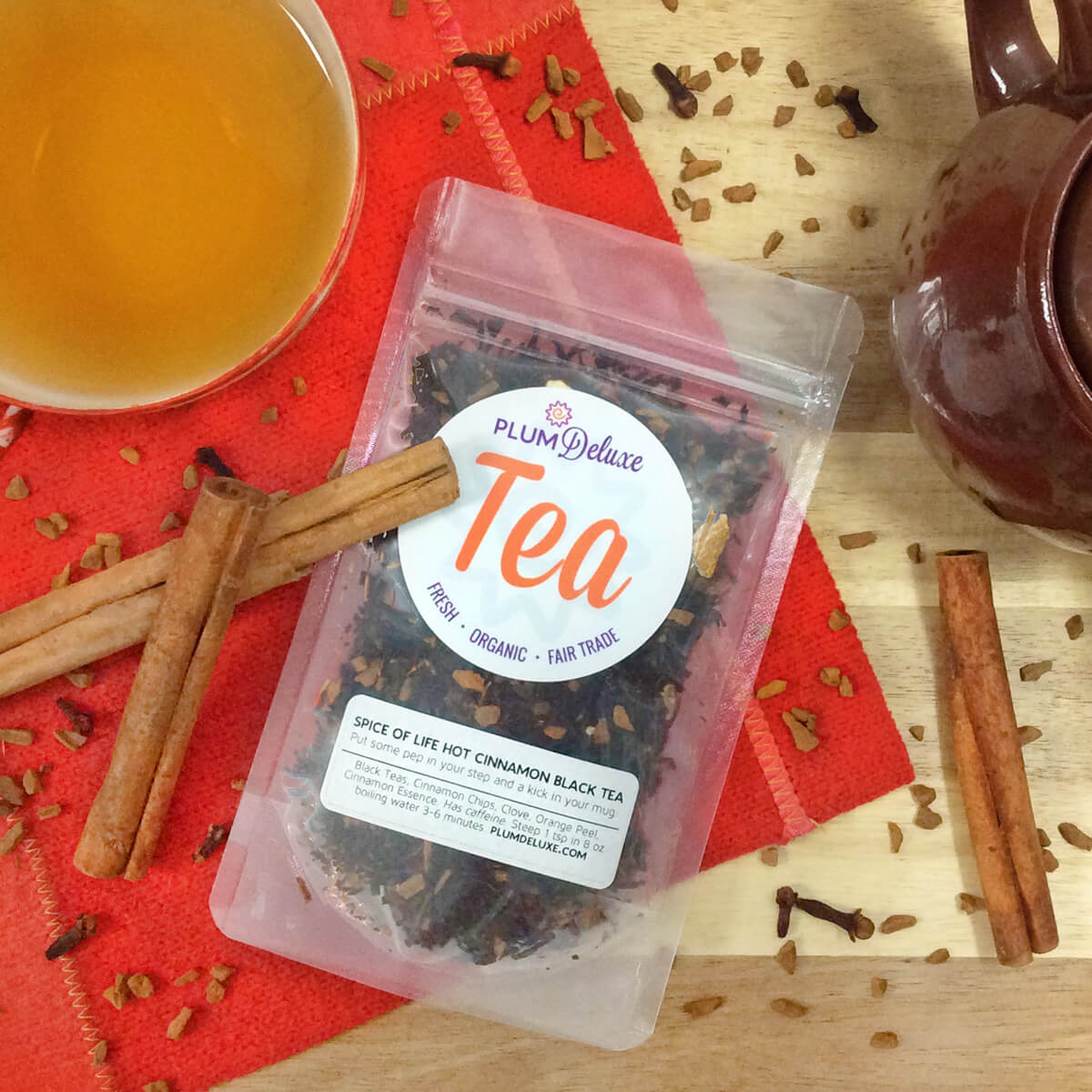 The Spice of Life Black Tea (Hot Cinnamon Spice) by Plum Deluxe Tea