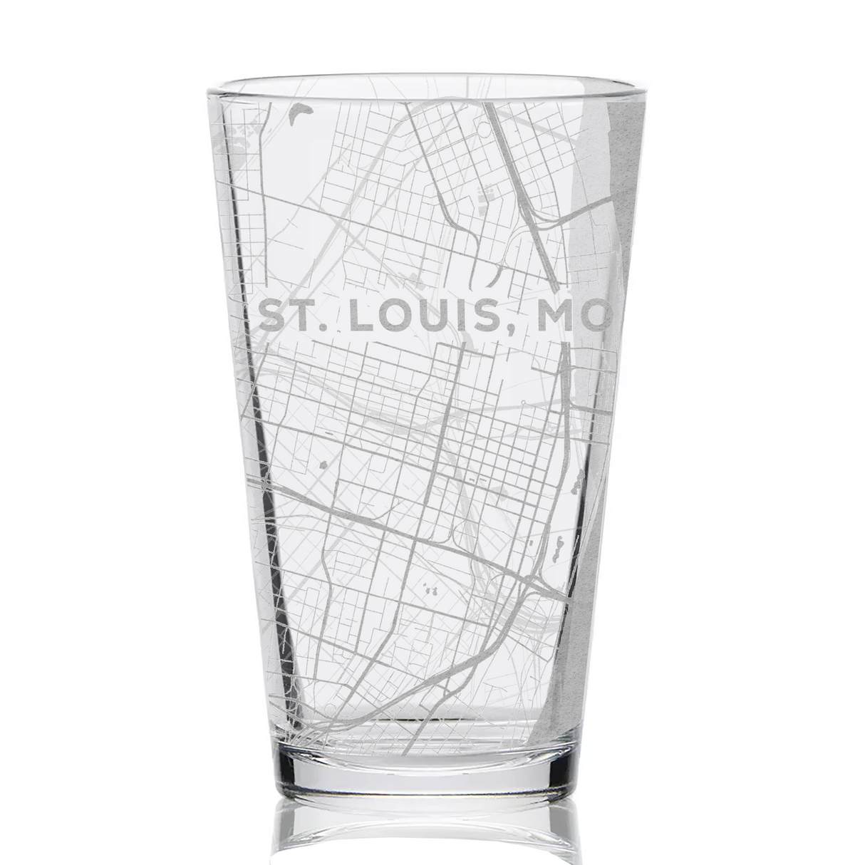 CITY STREET MAP Pint Glasses by LumEngrave