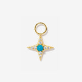 Star Turquoise Earrings Charm by Little Sky Stone