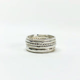 Bridal Stacking Ring Set by Jennifer Cervelli Jewelry