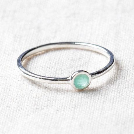 Emerald Silver or Gold  Ring by Tiny Rituals