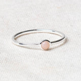 Pink Opal Silver or Gold Ring by Tiny Rituals