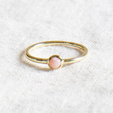 Pink Opal Silver or Gold Ring by Tiny Rituals