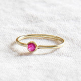 Ruby Silver or Gold Ring by Tiny Rituals