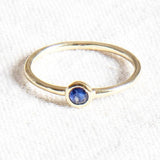 Blue Sapphire Silver or Gold Ring by Tiny Rituals