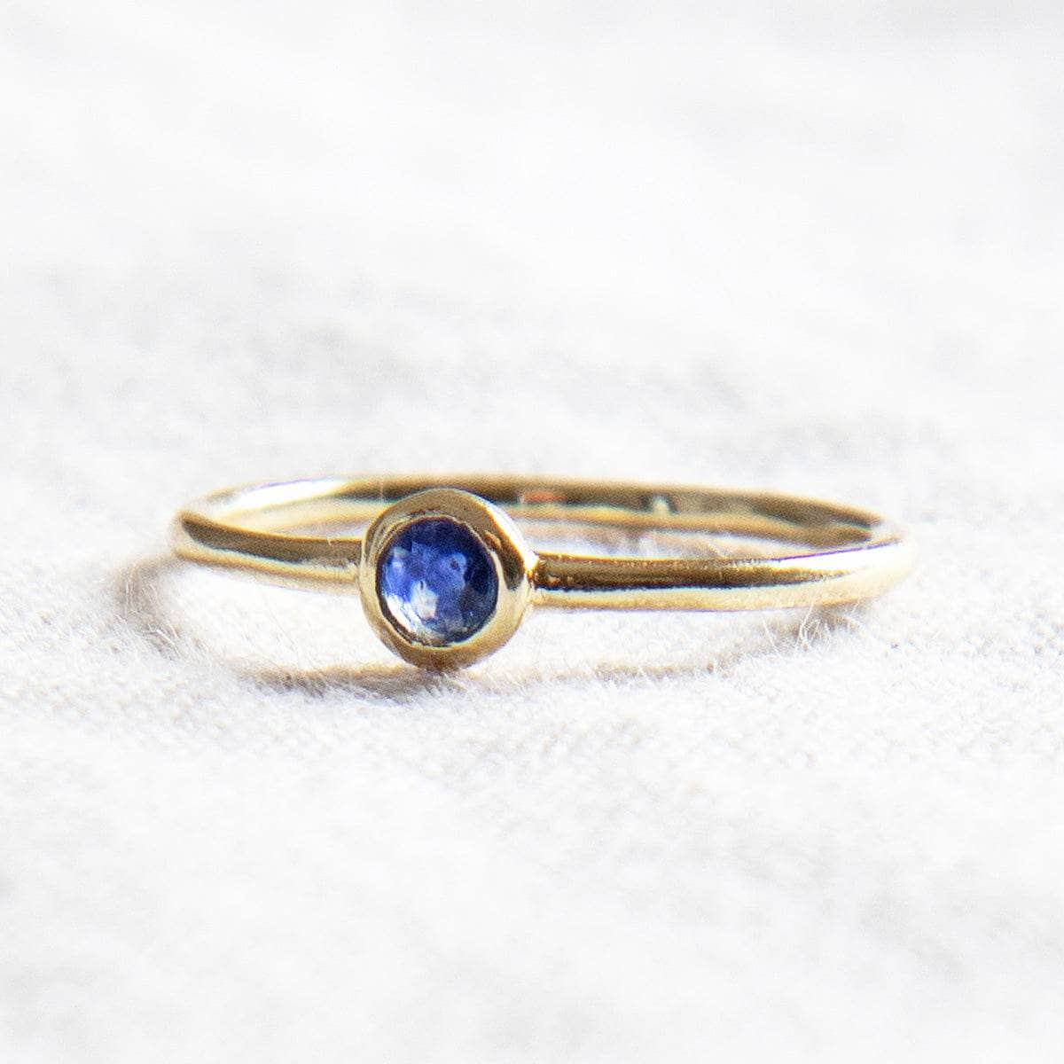 Blue Sapphire Silver or Gold Ring by Tiny Rituals