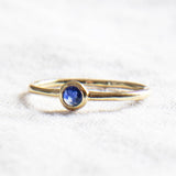 Blue Sapphire Silver or Gold Ring by Tiny Rituals