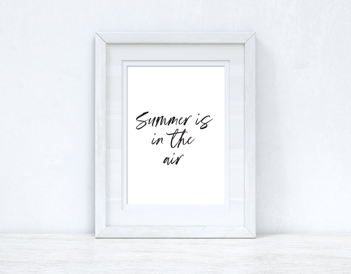 Summer Is In The Air Summer Seasonal Wall Home Decor Print by WinsterCreations™ Official Store