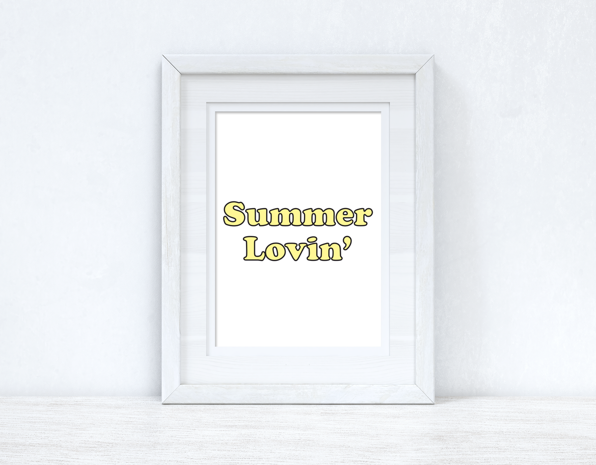 Summer Lovin' Summer Seasonal Wall Home Decor Print by WinsterCreations™ Official Store