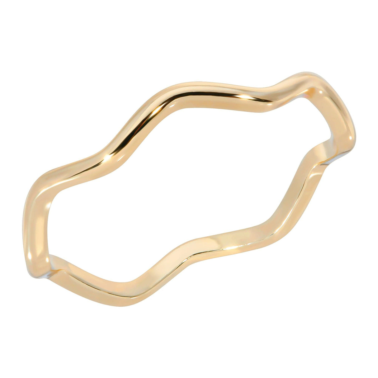 Super Thin Wavy Ring by eklexic jewelry