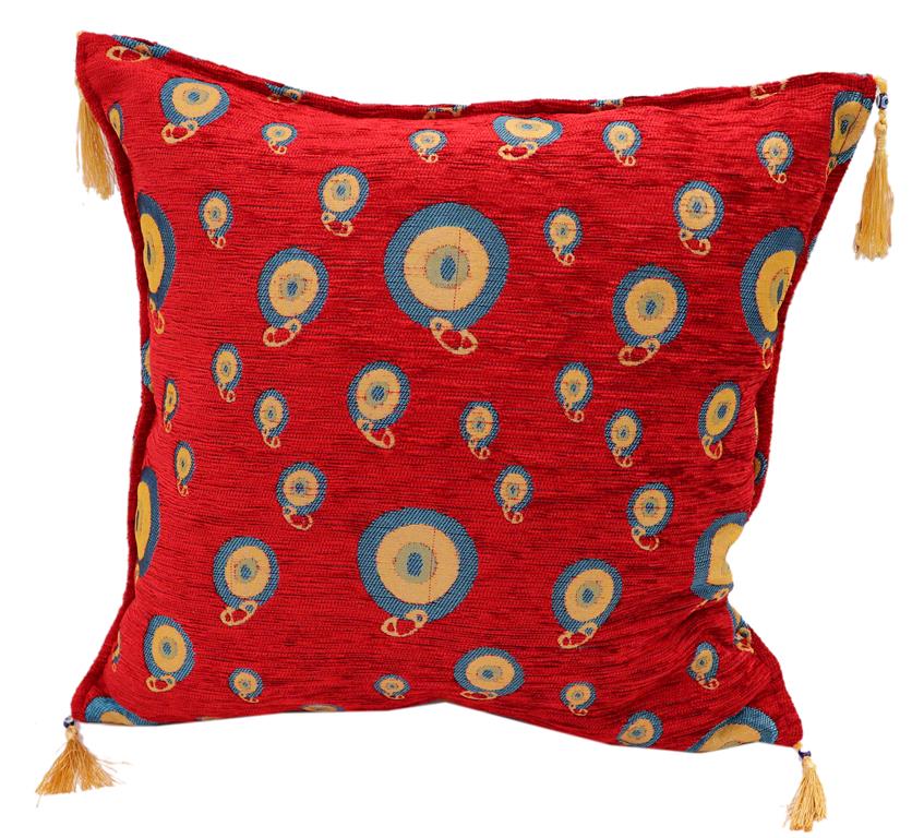 Starry Night Glory Chenille Decorative Turkish Pillow by Bareens Designer Rugs