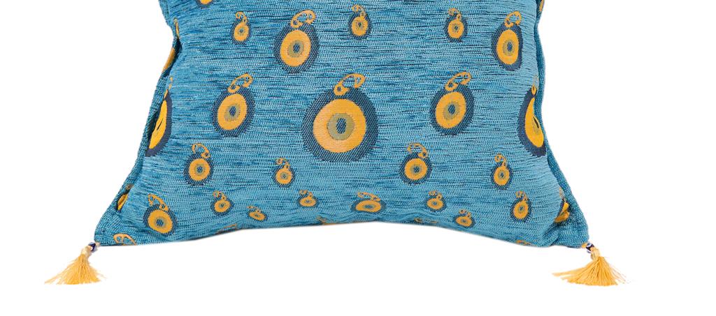 Starry Night Glory Chenille Decorative Turkish Pillow by Bareens Designer Rugs