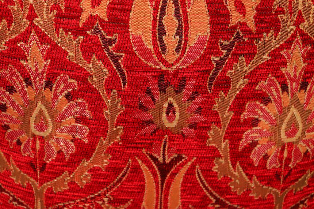 Suzani Tulip Chenille Turkish Decorative Pillow by Bareens Designer Rugs