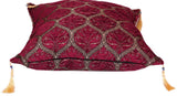 Trellis Myrtus Chenille Decorative Contemporary Turkish Pillow by Bareens Designer Rugs