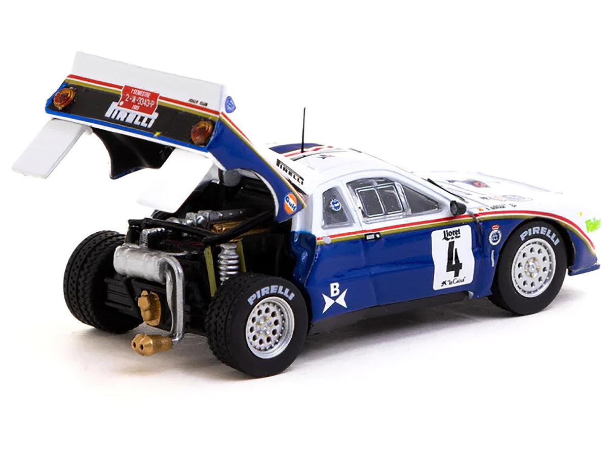 Lancia 037 #4 Salvador Servia - Jordi Sabater Third Place Rally Costa Brava (1985) "Hobby64" Series 1/64 Diecast Model Car by Tarmac Works