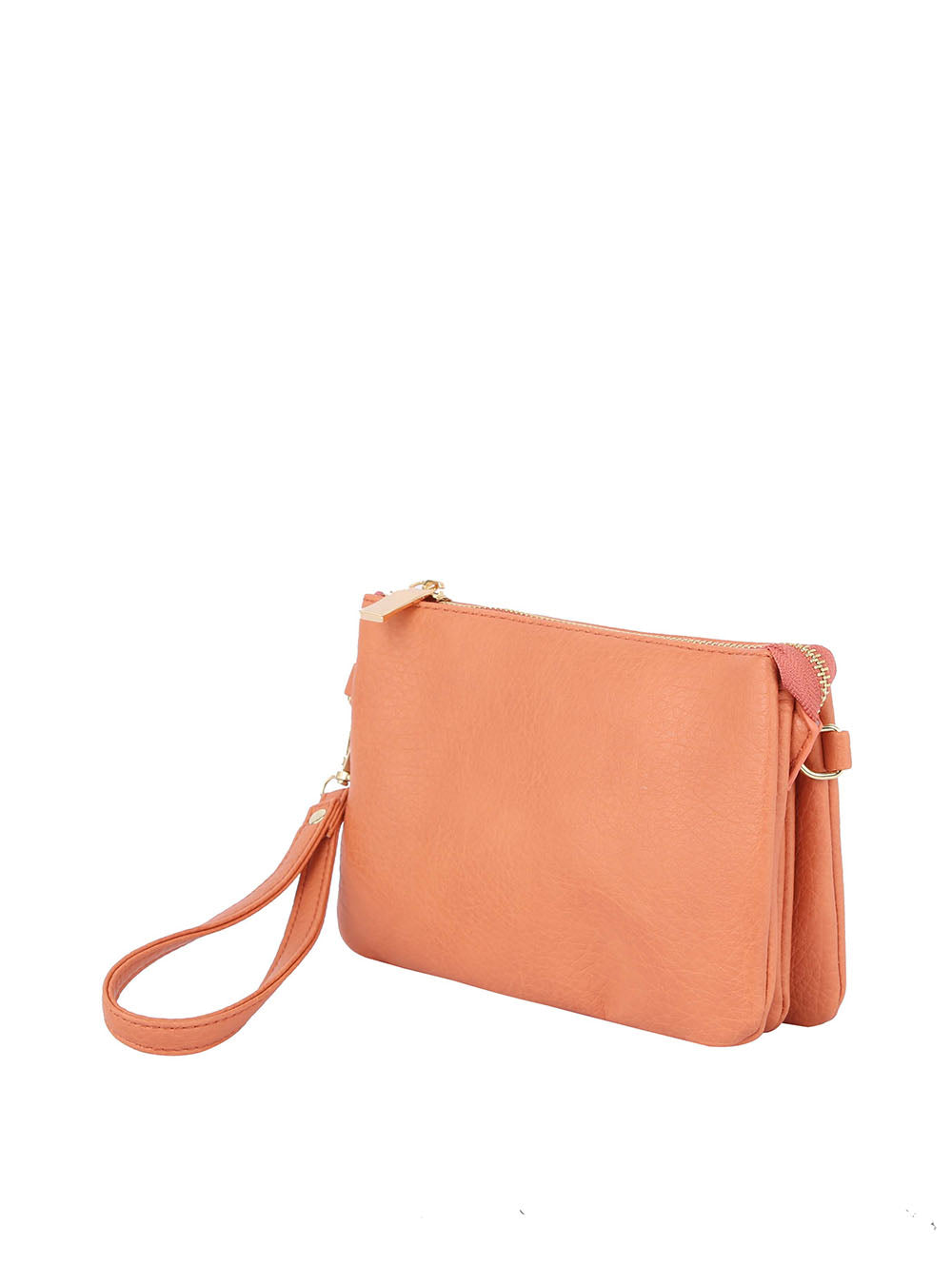 Tripe comparament convertible clutch crossbody wristlet by hfstylish