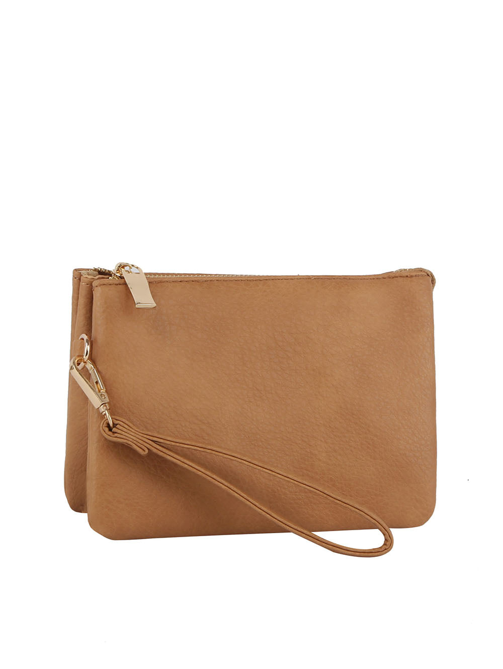 Tripe comparament convertible clutch crossbody wristlet by hfstylish